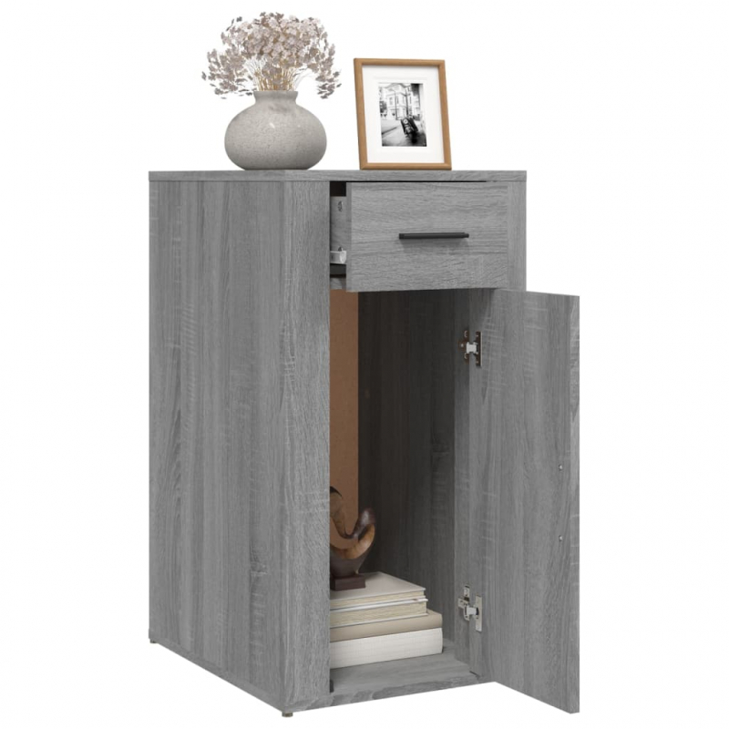 Büroschrank Grau Sonoma 40x49x75 cm Holzwerkstoff