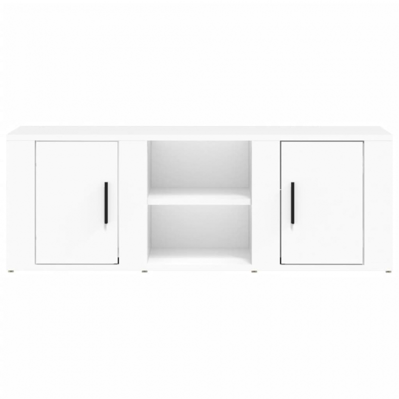 TV-Schrank Weiß 100x31,5x35 cm Holzwerkstoff