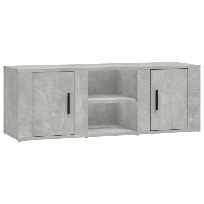 TV-Schrank Betongrau 100x31,5x35 cm Holzwerkstoff