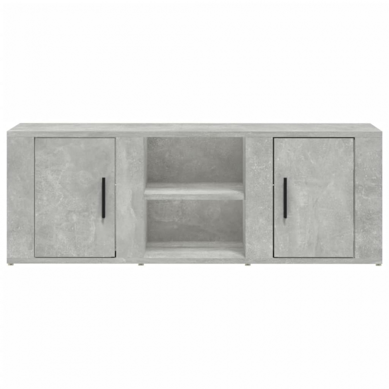 TV-Schrank Betongrau 100x31,5x35 cm Holzwerkstoff