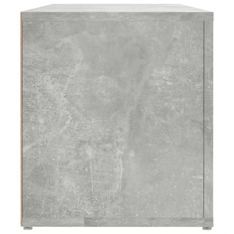 TV-Schrank Betongrau 100x31,5x35 cm Holzwerkstoff