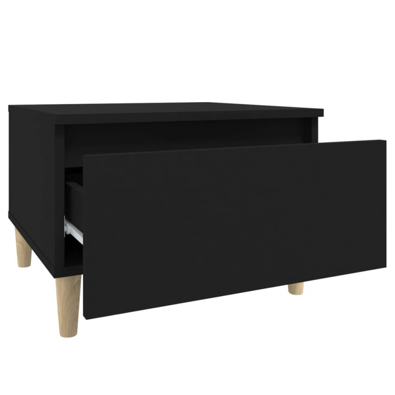 Beistelltische 2 Stk. Schwarz 50x46x35 cm Holzwerkstoff