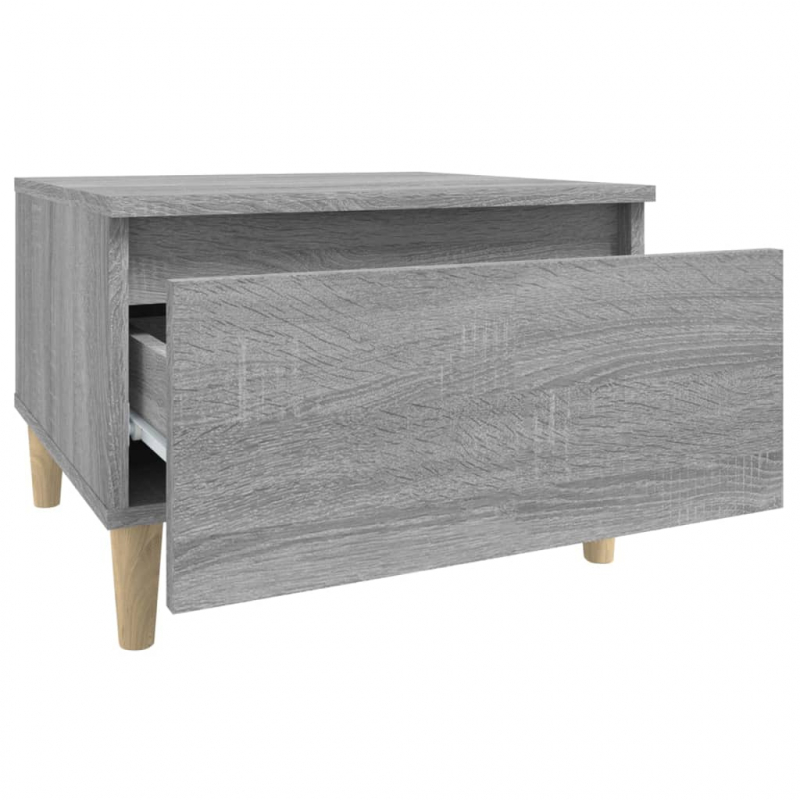 Beistelltische 2 Stk. Grau Sonoma 50x46x35 cm Holzwerkstoff