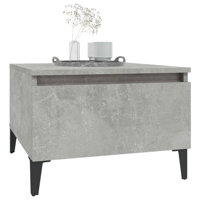 Beistelltisch Betongrau 50x46x35 cm Holzwerkstoff