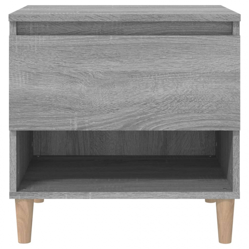 Nachttische 2 Stk. Grau Sonoma 50x46x50 cm Holzwerkstoff