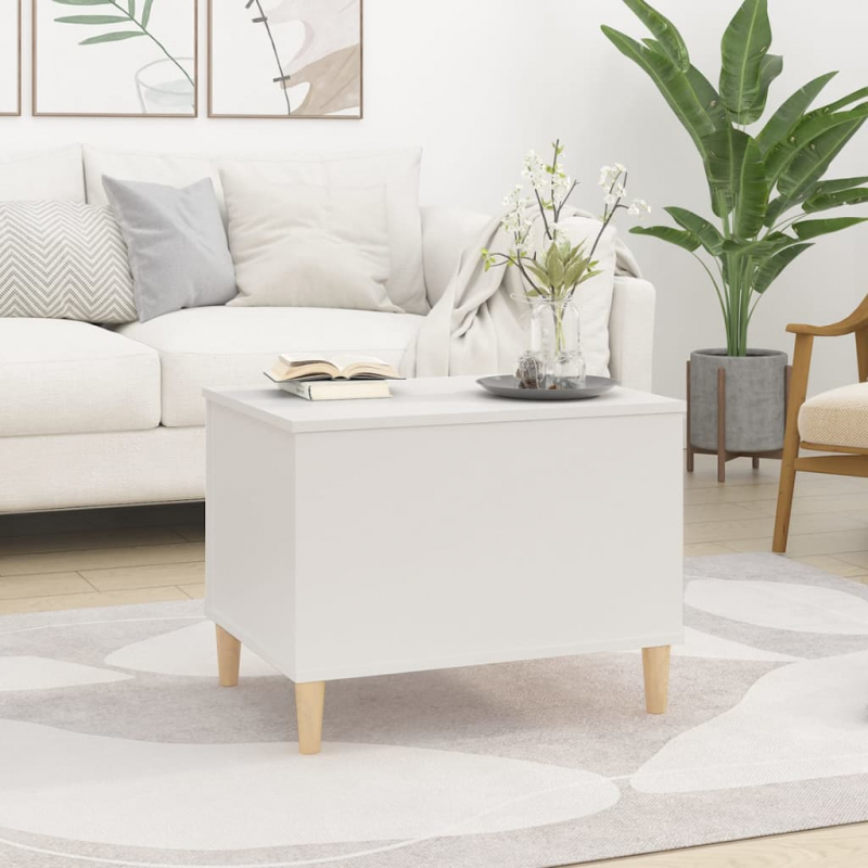 Couchtisch Weiß 60x44,5x45 cm Holzwerkstoff