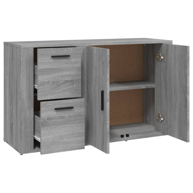 Sideboard Grau Sonoma 100x33x59,5 cm Holzwerkstoff