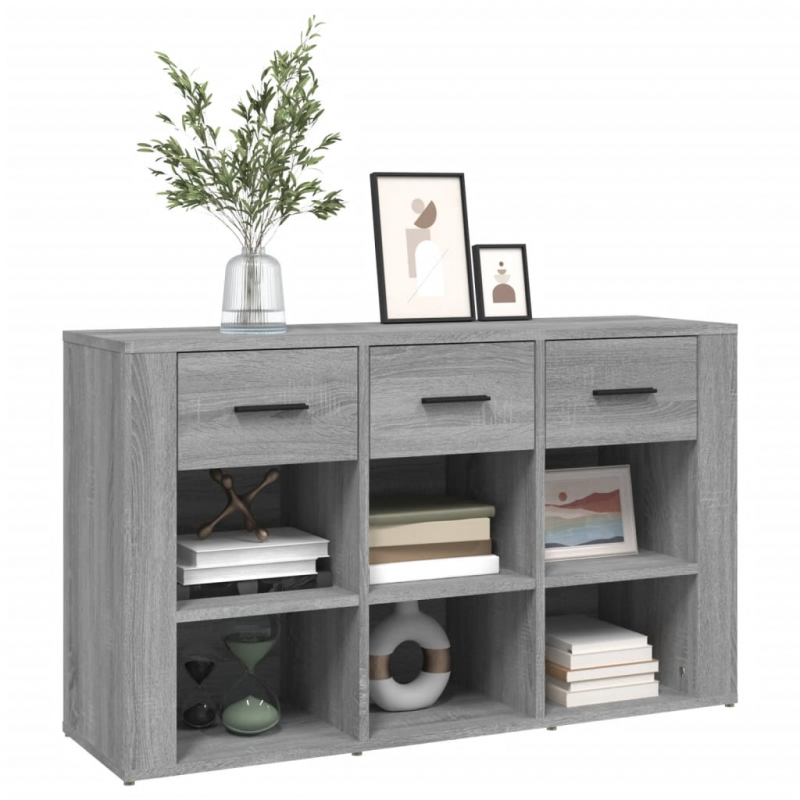 Sideboard Grau Sonoma 100x30x59,5 cm Holzwerkstoff