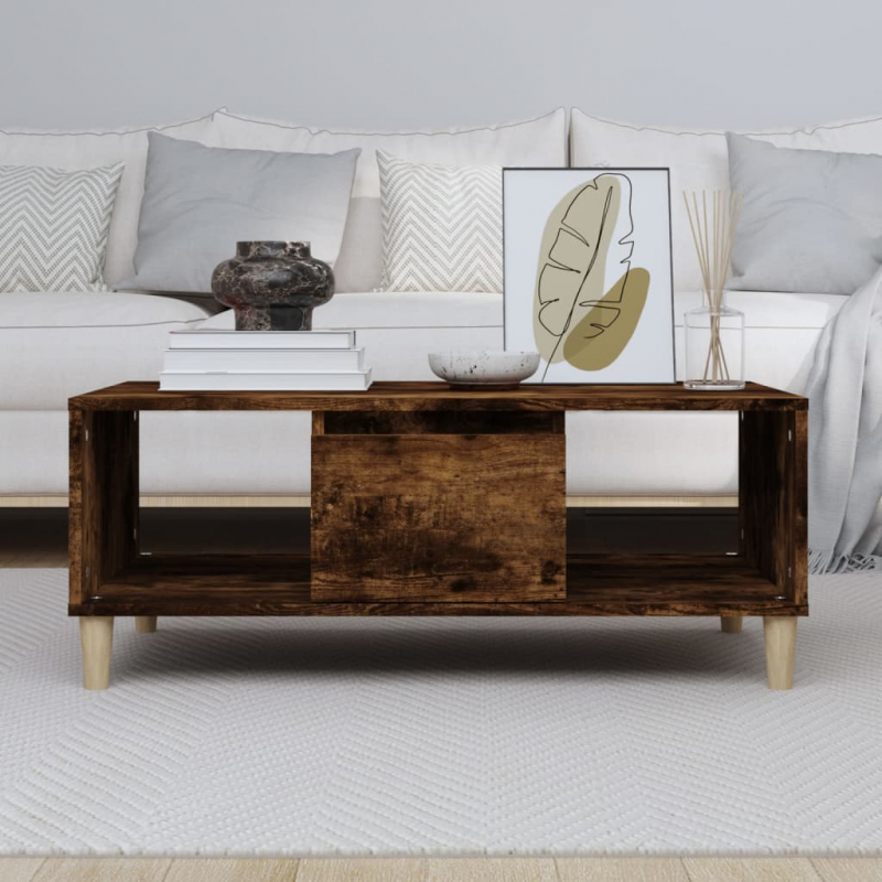 Couchtisch Räuchereiche 90x50x36,5 cm Holzwerkstoff