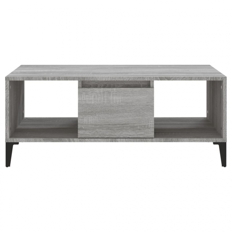 Couchtisch Grau Sonoma 90x50x36,5 cm Holzwerkstoff