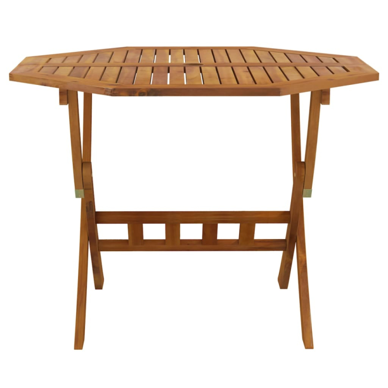 Klappbarer Gartentisch 90x75 cm Massivholz Akazie