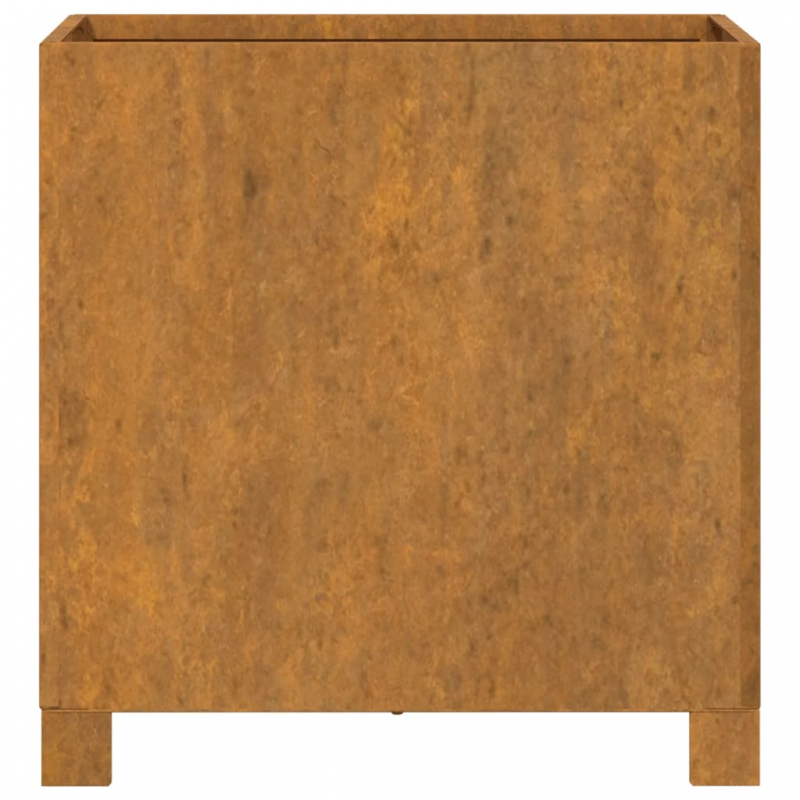 Pflanzkübel mit Beinen 2 Stk. Rostig 42x40x43 cm Cortenstahl