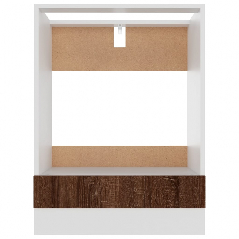 Herdumbauschrank Riga Braun Eichen-Optik 60x46x81,5 cm Holzwerkstoff