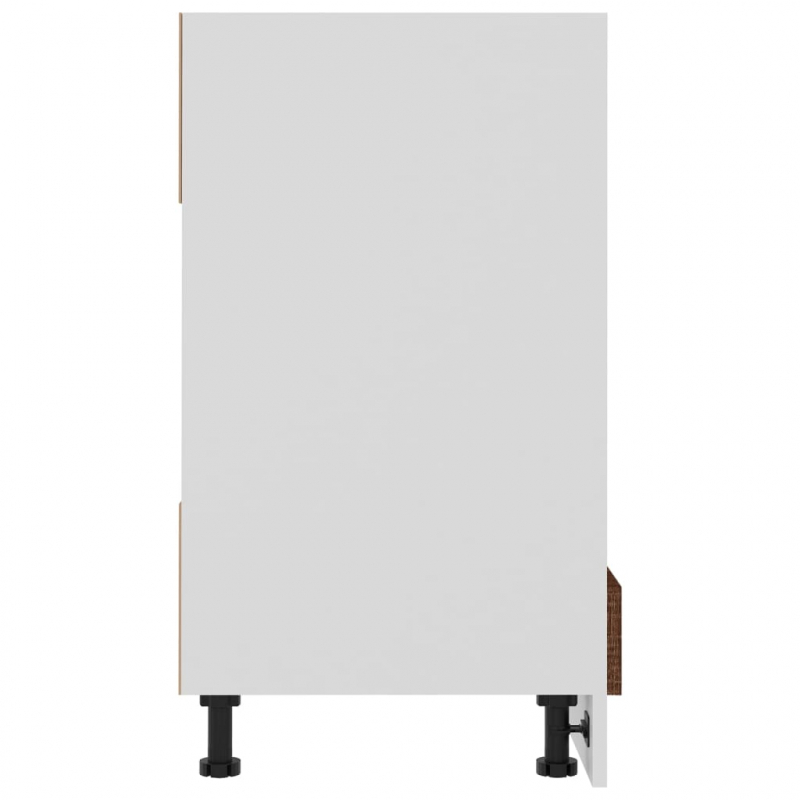 Herdumbauschrank Riga Braun Eichen-Optik 60x46x81,5 cm Holzwerkstoff