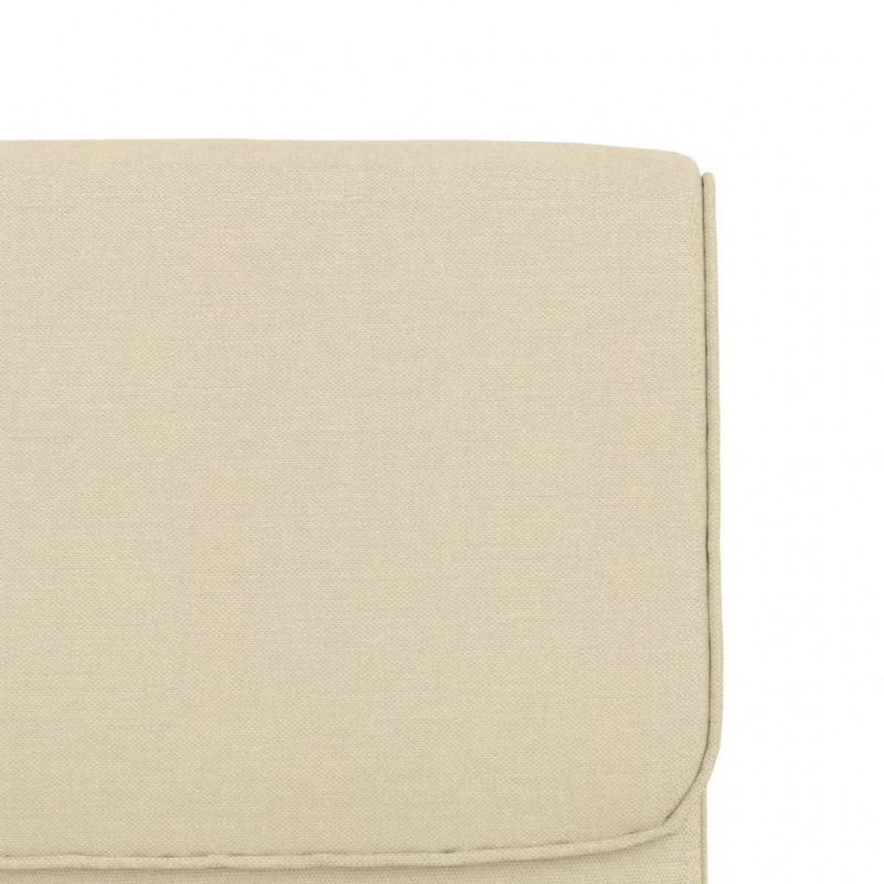 Loungesessel Creme 55x64x80 cm Stoff