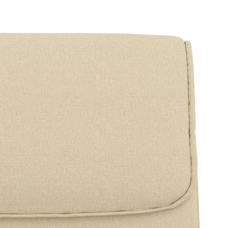 Sitzbank Creme 100x64x80 cm Stoff