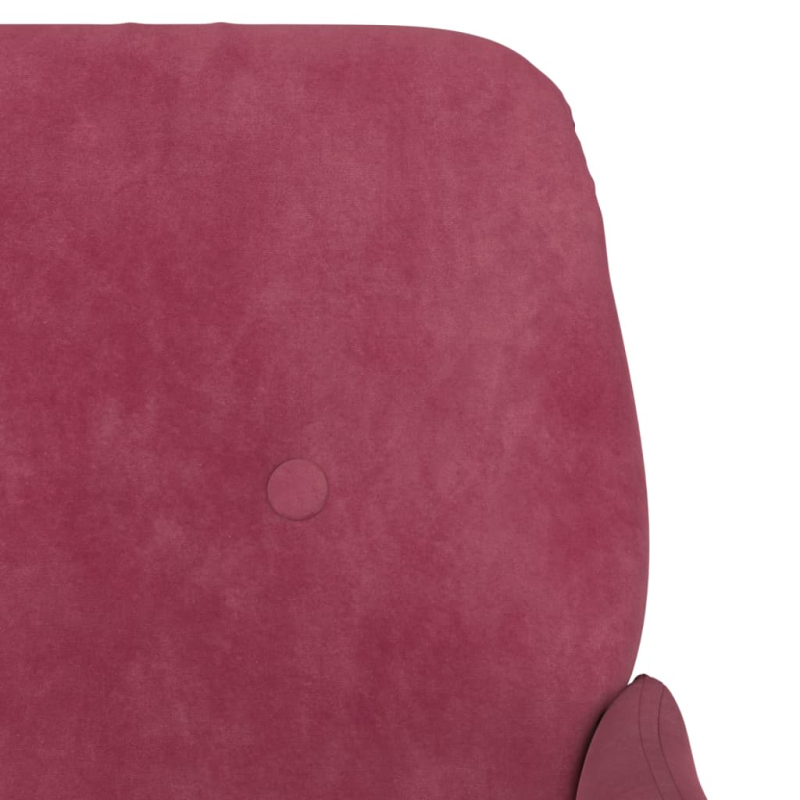 Sitzbank Weinrot 108x79x79 cm Samt
