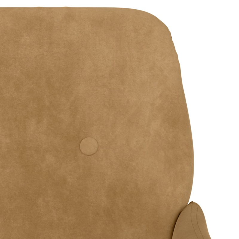 Sitzbank Braun 108x79x79 cm Samt