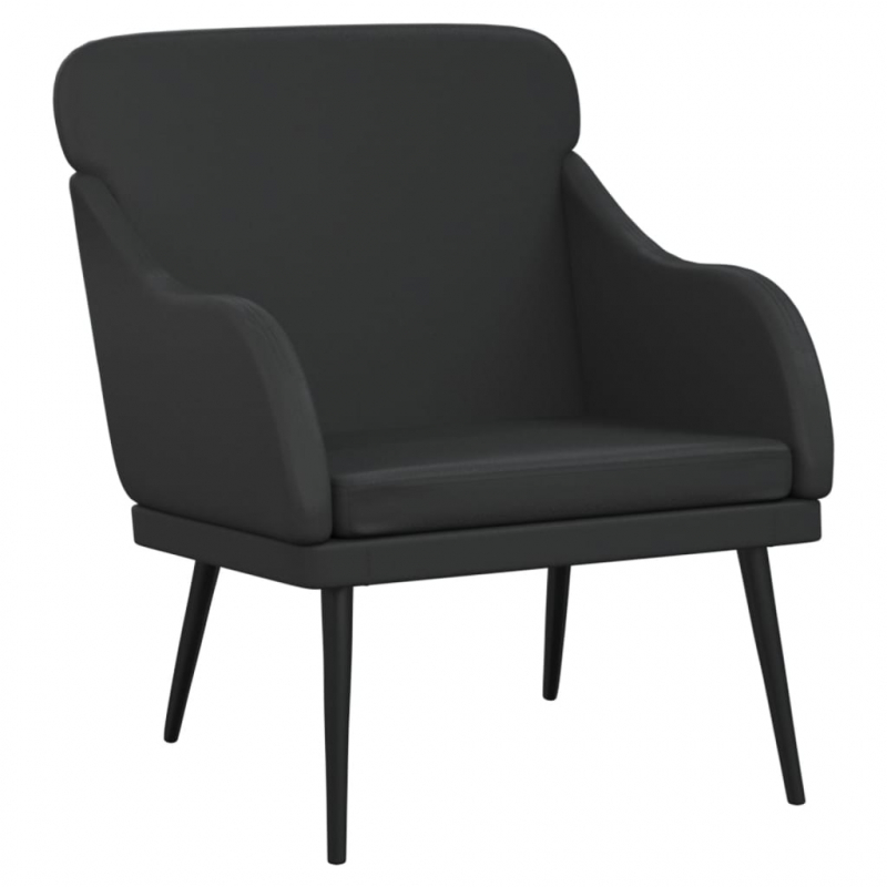 Sessel Schwarz 63x76x80 cm Kunstleder