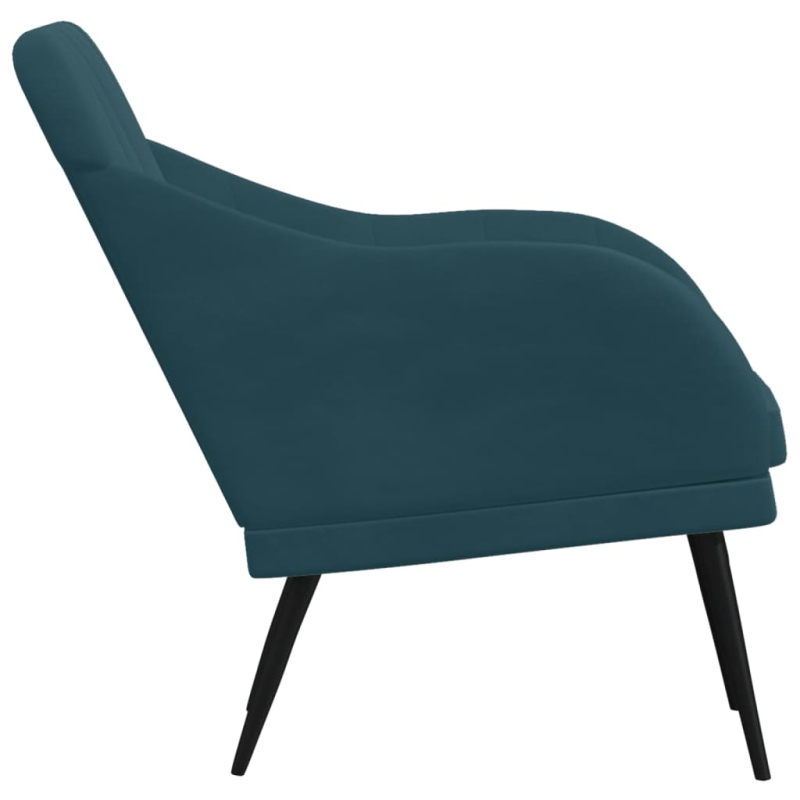 Sessel Blau 63x76x80 cm Samt
