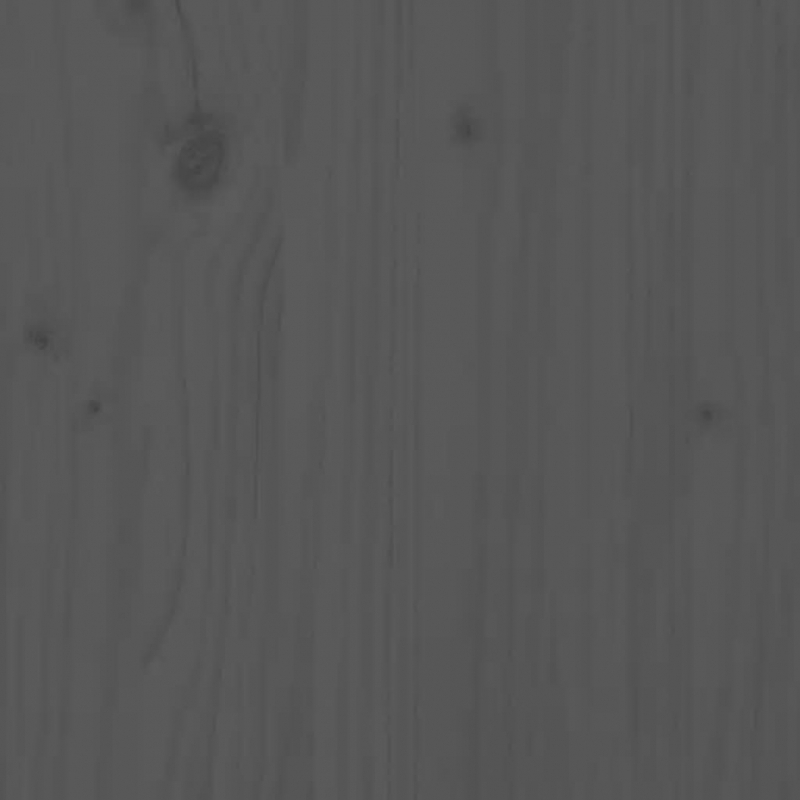 Pflanzkübel mit Ablage Grau 54x34,5x81 cm Massivholz Kiefer