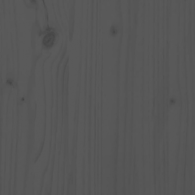 Pflanzkübel mit Ablage Grau 111,5x34,5x81 cm Massivholz Kiefer