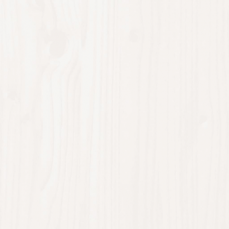 Pflanzkübel mit Ablage Weiß 82,5x54x81 cm Massivholz Kiefer