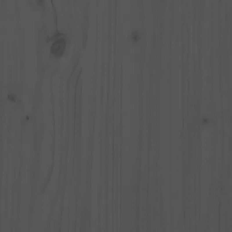 Pflanzkübel Grau 78x78x27 cm Massivholz Kiefer