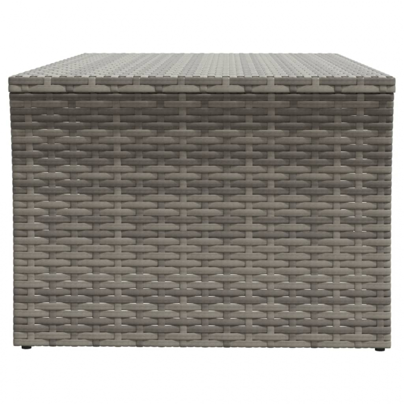 Couchtisch Grau 100x50x40 cm Poly Rattan