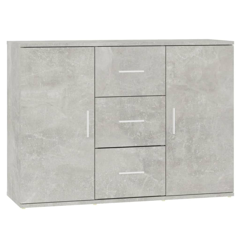 Sideboard Betongrau 91x29,5x65 cm Holzwerkstoff