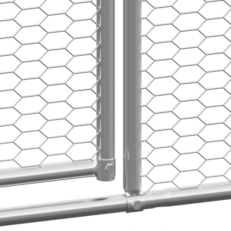 Outdoor-Hühnerkäfig 3x4x2 m Verzinkter Stahl