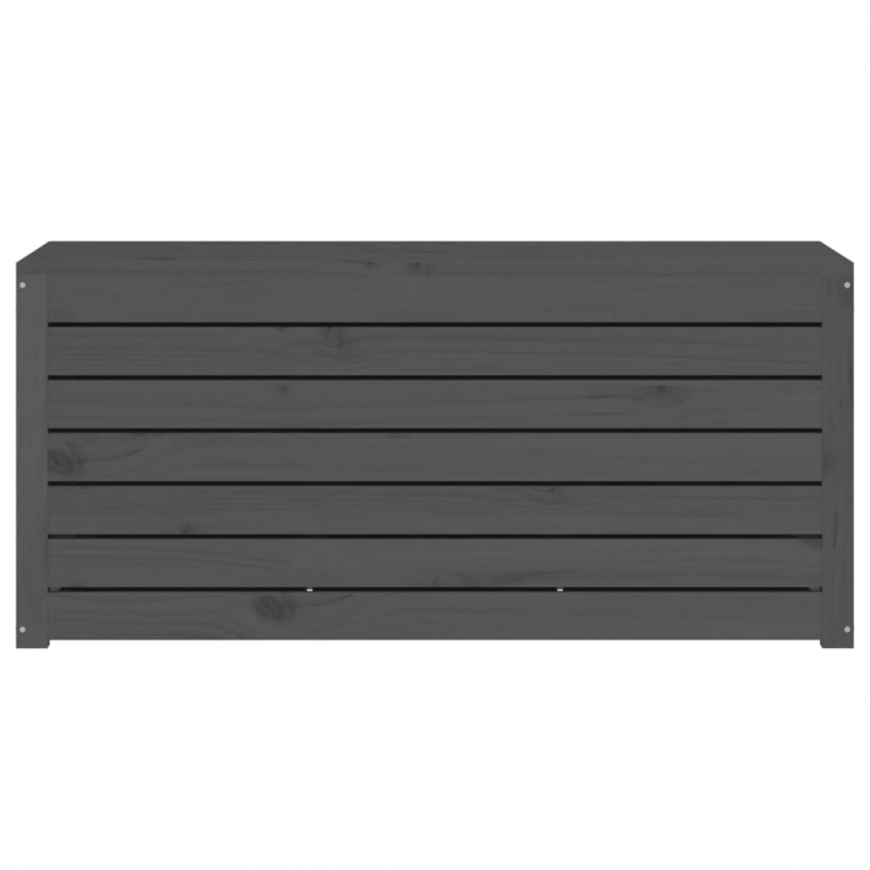 Gartenbox Grau 101x50,5x46,5 cm Massivholz Kiefer