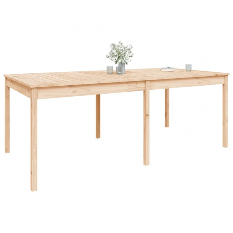 Gartentisch 203,5x100x76 cm Massivholz Kiefer
