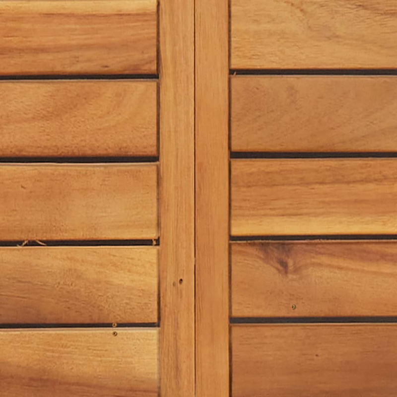 3-tlg. Bistro-Set Klappbar mit Kissen Massivholz Akazie