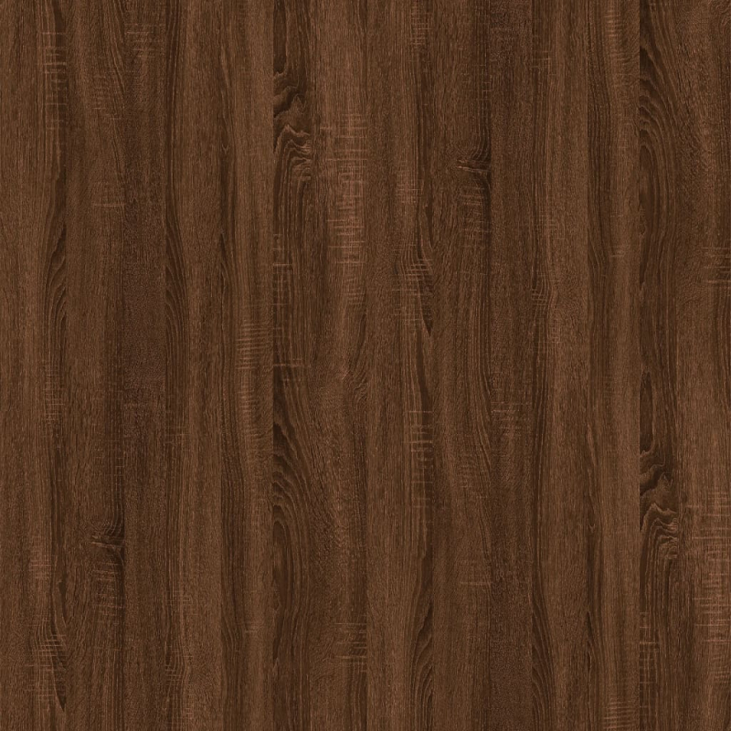 Bücherregal/Raumteiler Braun Eiche 80x24x192 cm Holzwerkstoff