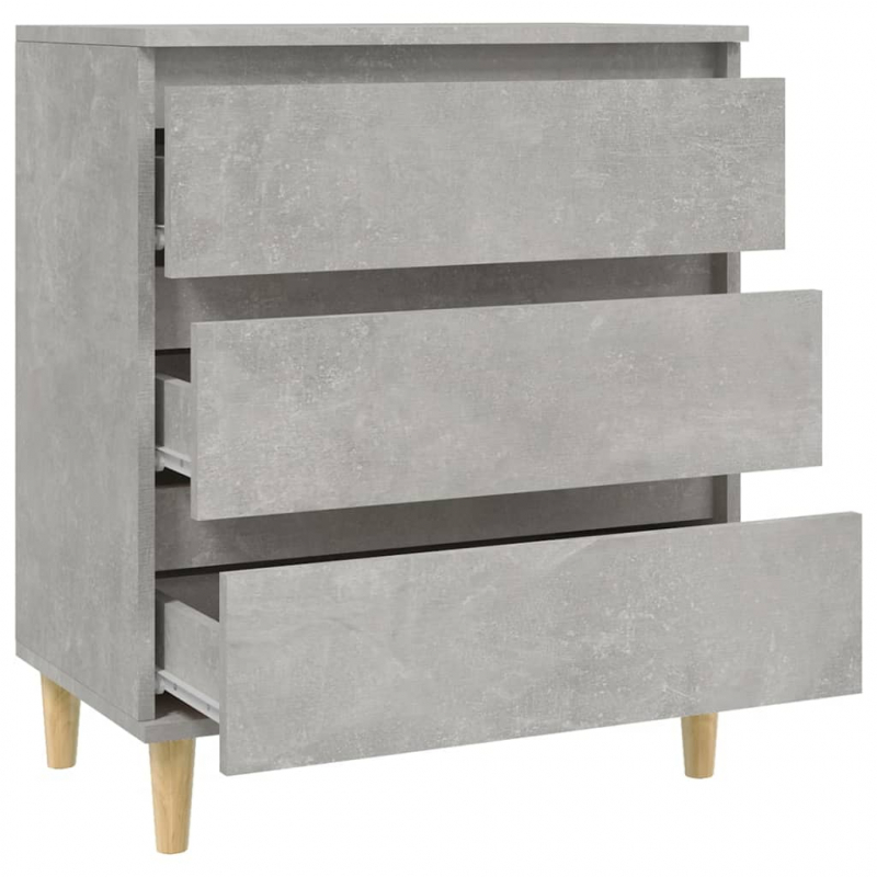 Sideboard Betongrau 60x35x70 cm Holzwerkstoff