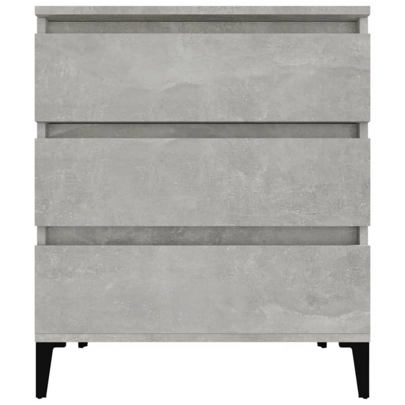 Sideboard Betongrau 60x35x70 cm Holzwerkstoff