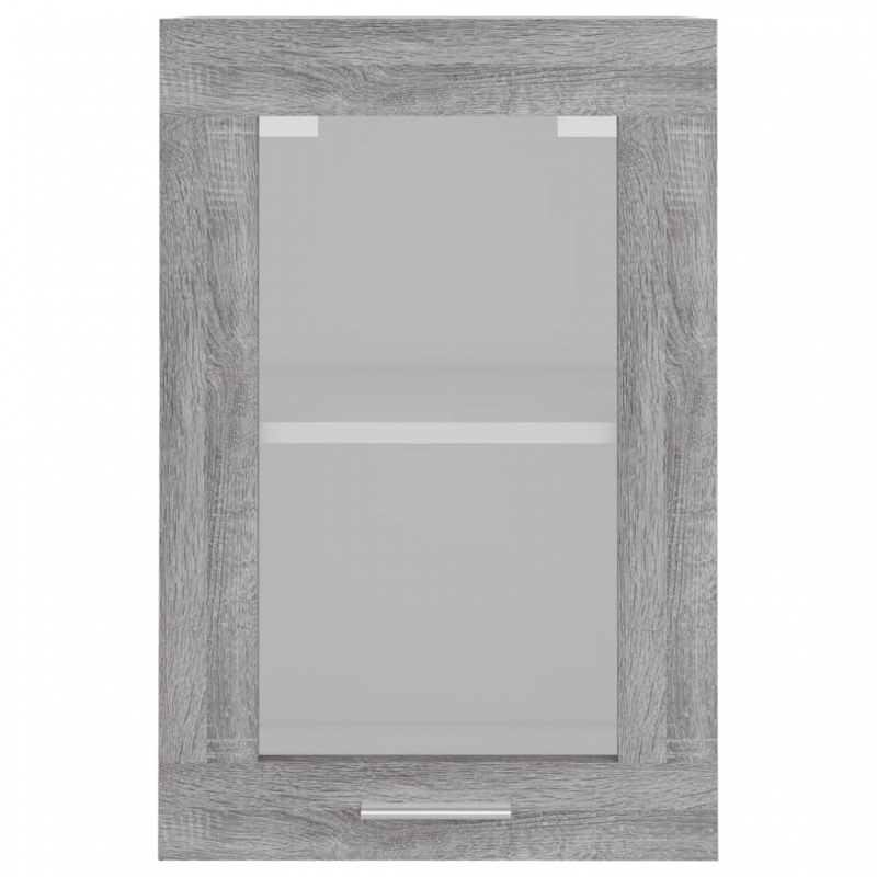 Hängeschrank Glas Grau Sonoma 40x31x60 cm Holzwerkstoff