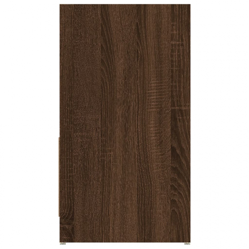 Badschrank Braun Eichen-Optik 60x33x61 cm Holzwerkstoff