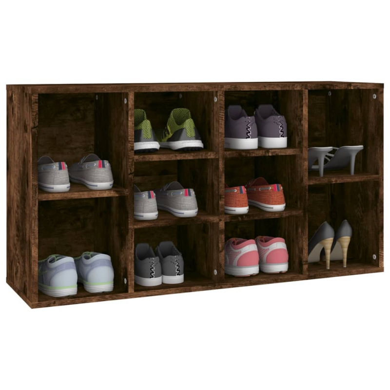 Schuhbank Räuchereiche 103x30x54,5 cm Holzwerkstoff