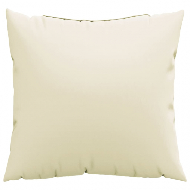 Sofakissen 4 Stk. Creme 40x40 cm Stoff
