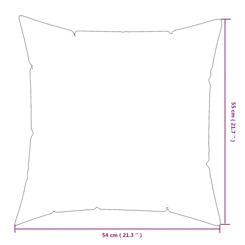 Zierkissen 4 Stk. Blau & Weiß Gestreift 50x50 cm Stoff