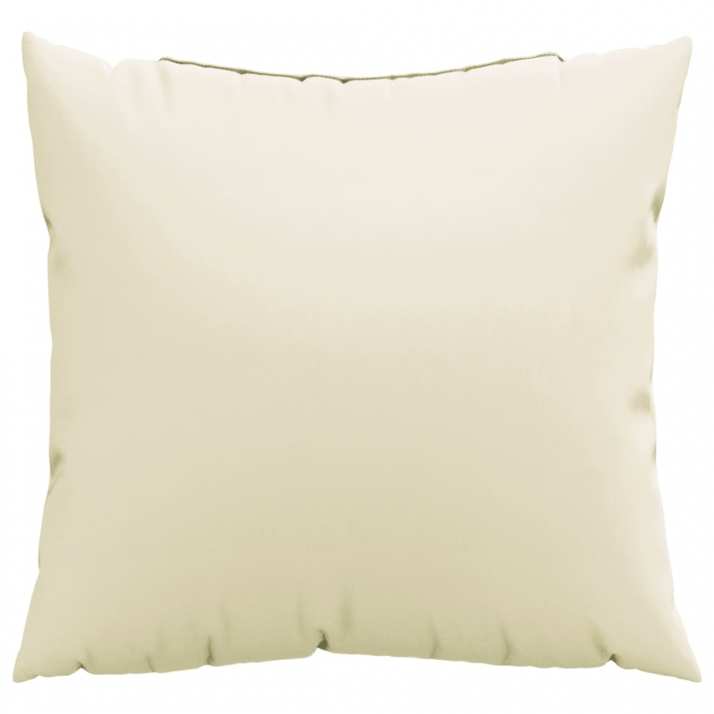 Sofakissen 4 Stk. Creme 60x60 cm Stoff