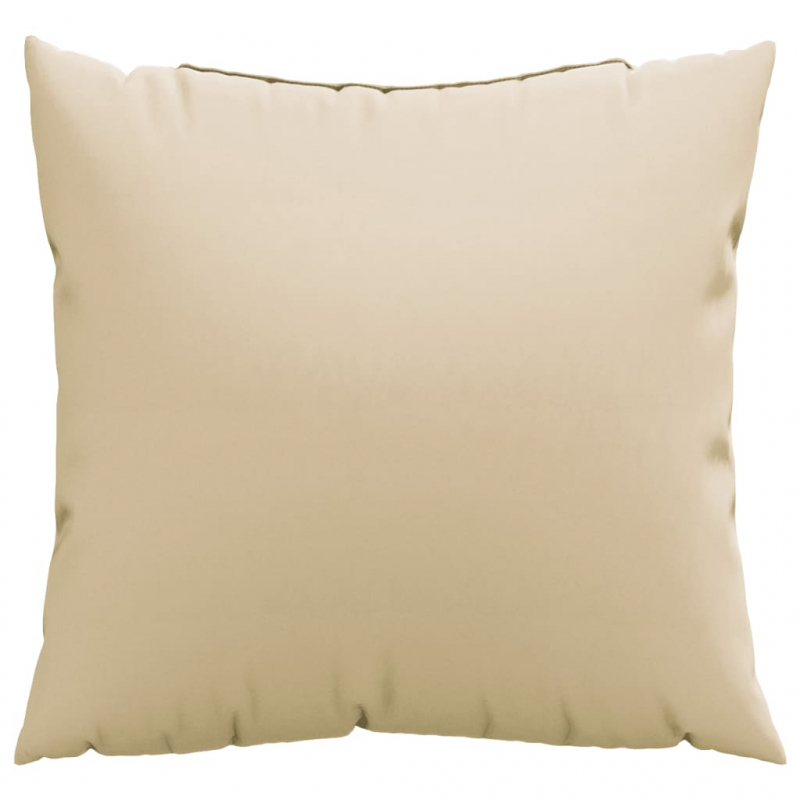 Sofakissen 4 Stk. Beige 60x60 cm Stoff