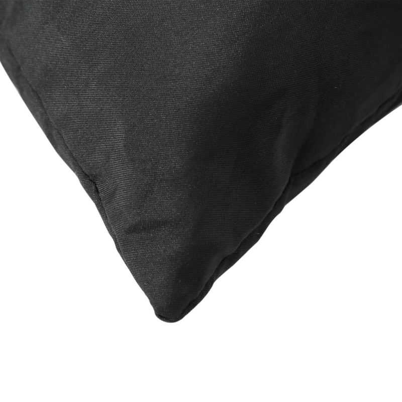 Sofakissen 4 Stk. Schwarz 60x60 cm Stoff