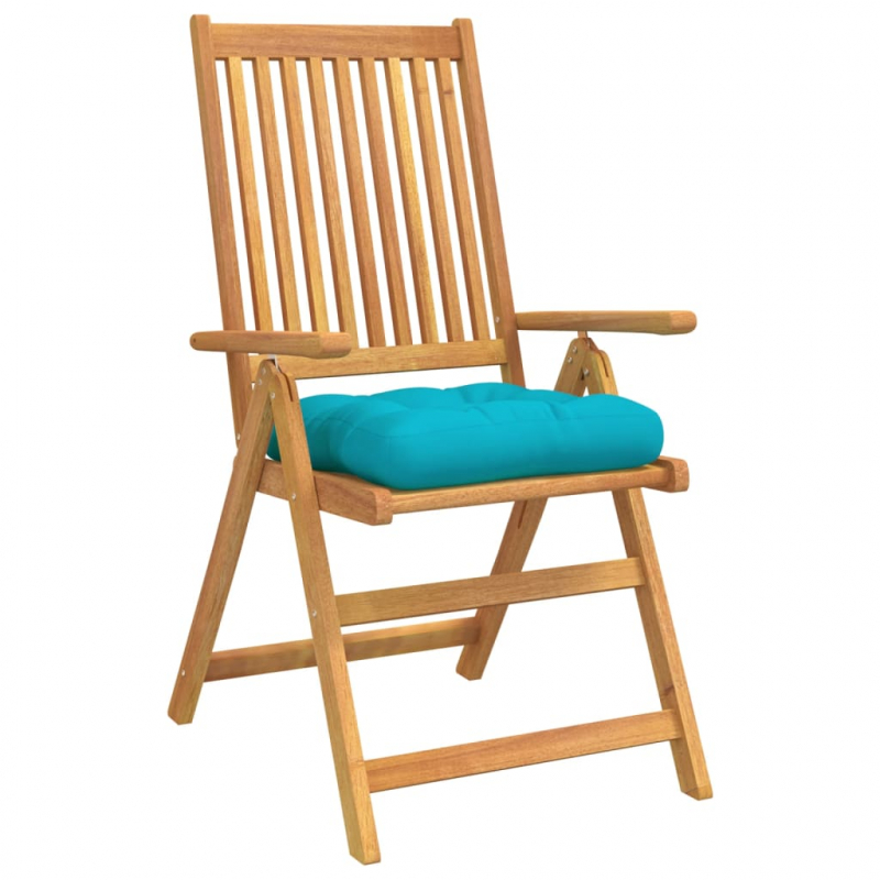 Palettenkissen Türkis 50x50x12 cm Stoff