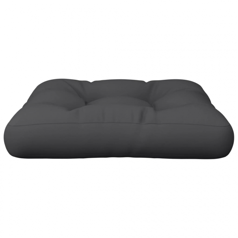 Palettenkissen Schwarz 60x60x12 cm Stoff