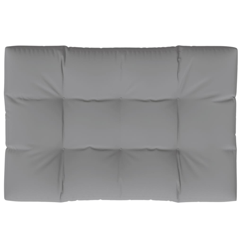 Palettenkissen Grau 120x80x12 cm Stoff