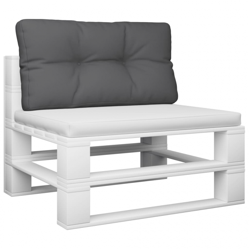 Palettenkissen Anthrazit 80x40x12 cm Stoff