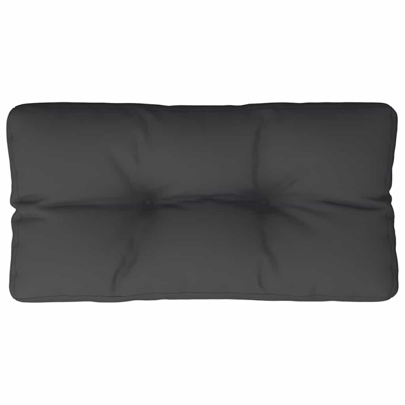 Palettenkissen Schwarz 80x40x12 cm Stoff